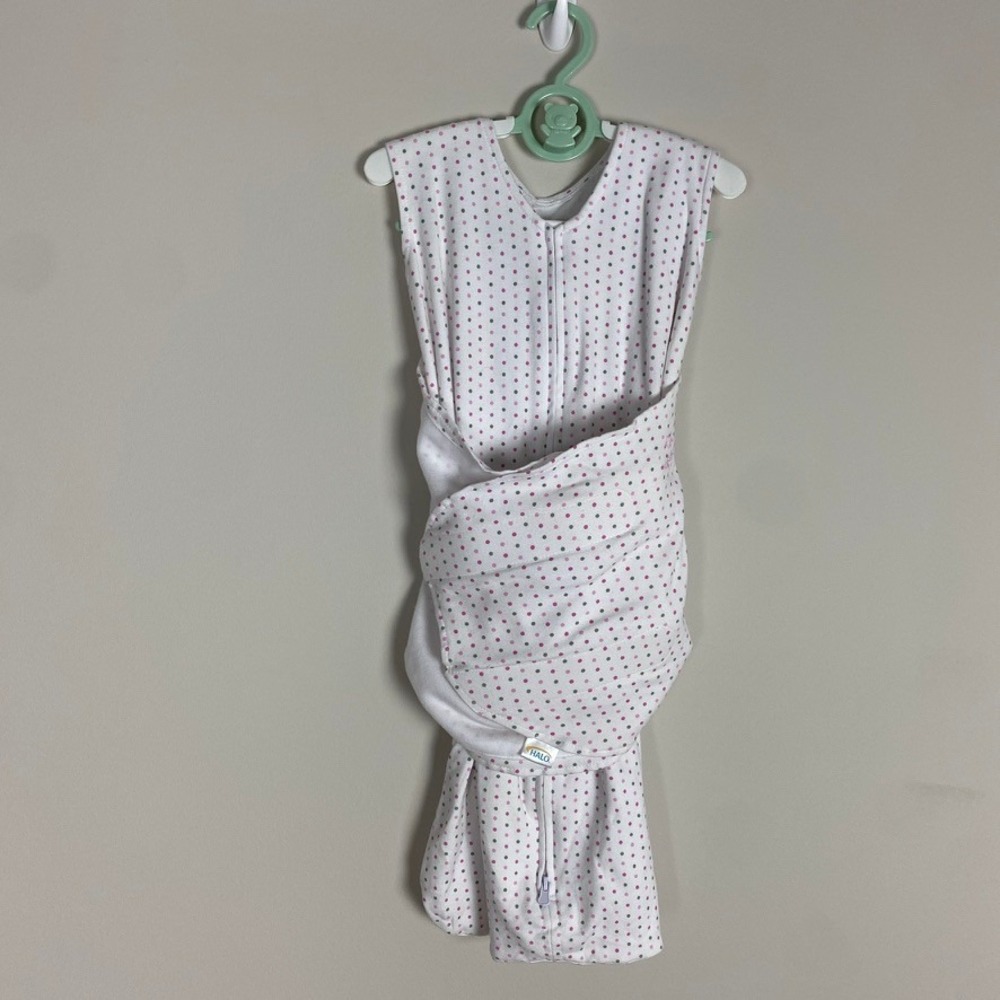 Halo SleepSack Swaddle Sleep Bag Baby Small Polka Dot Cotton